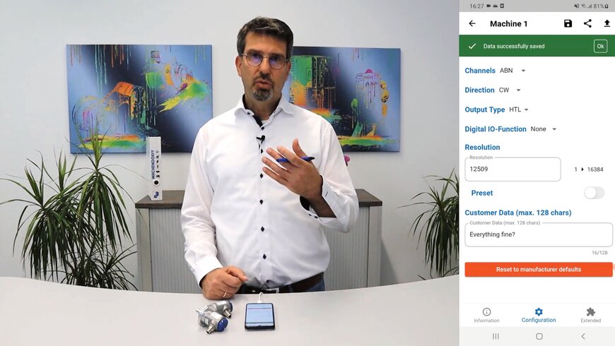 NFC as configuration interface instead of cables and adapter boxes - simple and smart 